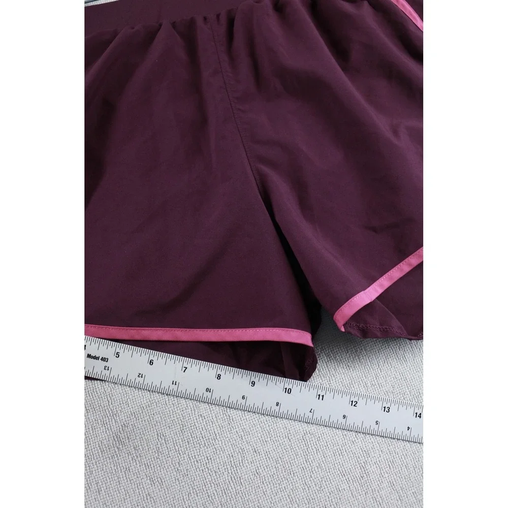 Under Armour Shorts Womens Medium Maroon HeatGear Running Athletic Loose 1059